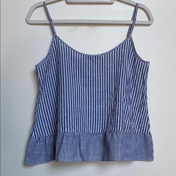 Heartloom Striped Ruffle Tank Top - Picture 5 of 6